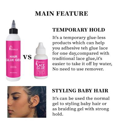 What's the difference between lace glue and hair glue gel?