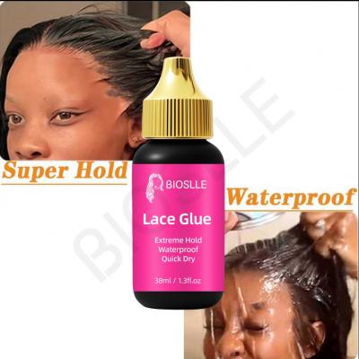 BIOSLLE Wig Hair Lace Glue 38ml Gold Cap for Hair Extension