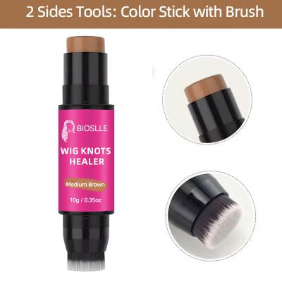 Private Label Wig Dye Pen Natural Look Color Wig Lace Tint Pen Washable Hair Dye Pen Stick with Brush